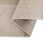 Preview: Pflegeleichter Kurzflor Teppich Beige mit dezentem Karomuster