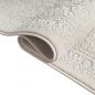 Preview: Teppich Creme Ornament Muster pflegeleicht aus recyceltem Material