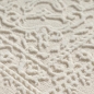Preview: Teppich Creme Ornament Muster pflegeleicht aus recyceltem Material
