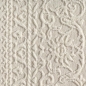 Preview: Teppich Creme Ornament Muster pflegeleicht aus recyceltem Material