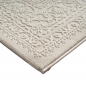 Preview: Teppich Creme Ornament Muster pflegeleicht aus recyceltem Material