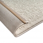 Preview: Teppich Creme Ornament Muster pflegeleicht aus recyceltem Material