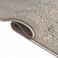 Preview: Teppich Taupe Ornament Muster pflegeleicht aus recyceltem Material