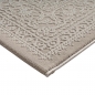 Preview: Teppich Taupe Ornament Muster pflegeleicht aus recyceltem Material