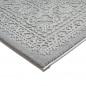 Preview: Teppich Grau Ornament Muster pflegeleicht aus recyceltem Material