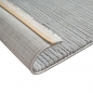 Preview: Teppich Silber Struktur Muster pflegeleicht