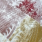 Preview: Designer Teppich Karo Design Bunt Rosa Creme Türkis