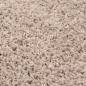 Preview: Weicher Shaggy Teppich in Naturbeige – pflegeleichter Hochflor für alle Wohnbereiche