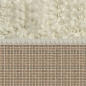 Preview: Weicher Shaggy Teppich in Creme – pflegeleichter Hochflor für jeden Wohnbereich