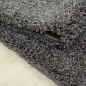 Preview: Weicher Shaggy Teppich in Grau – pflegeleichter Hochflor Teppich für alle Wohnräume