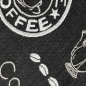 Preview: Moderner Küchenteppich Sisal  Küchenläufer flachgewebt Kaffee Espresso schwarz weiß