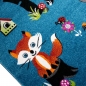 Preview: Kinderzimmer Teppich Zootiere in blau