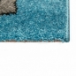 Preview: Kinderzimmer Teppich Zootiere in blau
