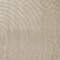 Preview: Moderner Teppich mit geometrischem Bogenmuster in stilvollem beige