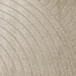 Preview: Moderner Teppich mit geometrischem Bogenmuster in stilvollem beige