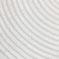 Preview: Eleganter Wohnzimmerteppich mit geometrischem Kreismuster in Creme