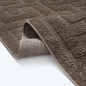 Preview: Teppich in Dunkelbraun pflegeleicht weich robust modern