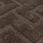 Preview: Teppich in Dunkelbraun pflegeleicht weich robust modern