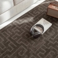 Preview: Teppich in Dunkelbraun pflegeleicht weich robust modern