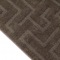 Preview: Teppich in Dunkelbraun pflegeleicht weich robust modern