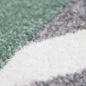 Preview: Teppich Skandinavisches Design in Grün Creme Grau