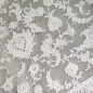 Preview: Wollteppich Beige Ornamentmuster Vintage edel Glanzoptik für Schlafzimmer Wohnzimmer