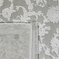 Preview: Wollteppich Beige Ornamentmuster Vintage edel Glanzoptik für Schlafzimmer Wohnzimmer