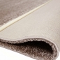 Preview: Designer Teppich Kurzflor mit Uni Design Braun