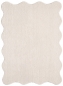 Preview: Beige Teppich pflegeleicht moderne Wellenform
