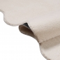 Preview: Beige Teppich pflegeleicht moderne Wellenform