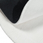 Preview: Teppich Shape in moderner Freiform rutschfest weich Creme