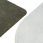 Preview: Teppich Shape in moderner Freiform rutschfest weich Creme