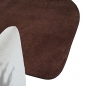 Preview: Teppich Shape in moderner Freiform rutschfest weich Braun