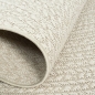 Preview: Outdoor-Teppich Terassenteppich mit Kreismuster langlebig und leicht -- beige-braun