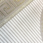 Preview: Glänzender Designerteppich mit Orientalischem Muster in weiß-gold
