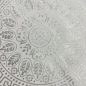 Preview: Glänzender Designer Teppich mit Orientalischem Muster in grau anthrazit