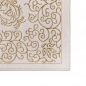 Preview: Teppich Creme Gold Muster pflegeleicht
