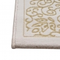 Preview: Teppich Creme Gold Muster pflegeleicht