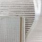Preview: Wohnteppich in Creme mit geschwungenem Hoch-Tief-Muster