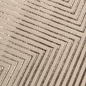 Preview: Moderner Kurzflorteppich weich strapazierfähig in beige