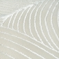 Preview: Teppich Creme mit Struktur Muster pflegeleicht