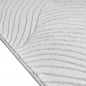 Preview: Teppich Silber modern weich pflegeleicht mit Wellenstruktur