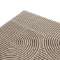 Preview: Teppich Beige Muster pflegeleicht modern