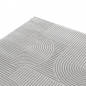 Preview: Teppich Grau Muster pflegeleicht modern