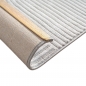 Preview: Teppich Grau Muster pflegeleicht modern