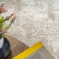 Preview: Teppich beige sanftes Wolken-Design weich pflegeleicht