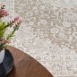 Preview: Teppich Beige Ornament pflegeleicht Wohnraum