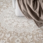 Preview: Teppich Beige Ornament pflegeleicht Wohnraum