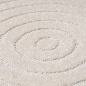 Preview: Outdoor Teppich Beige rund robust pflegeleicht vielseitig einsetzbar