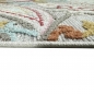 Preview: Outdoor Teppich mit Blumen Muster in creme mehrfarbig